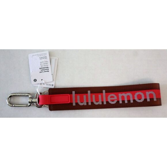 Lululemon LU9BOSS Ancient Copper/Glaze Pink/White Never Lost Keychain *Wordmark - Picture 4 of 4